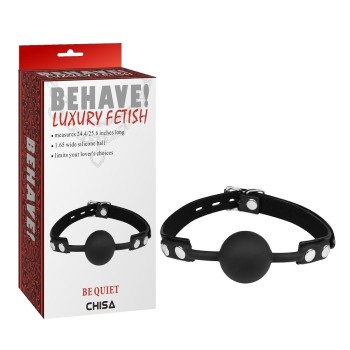 Chisa Be Quiet Ball Gag - Black