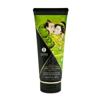 Shunga Kissable Massage Cream Pear and Exotic Green Tea - 200ml
