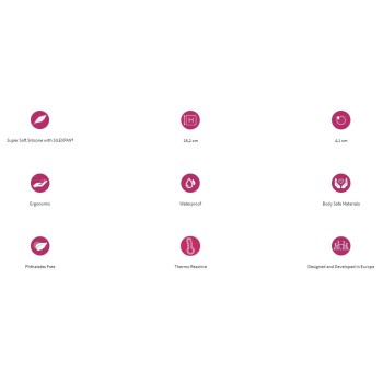 Adrien Lastic 7'' Silicone Dildo - Purple