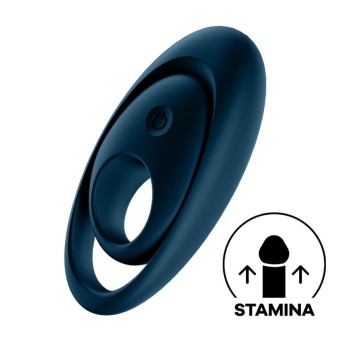 Satisfyer Glorious Duo Vibro Ring - Dark Blue