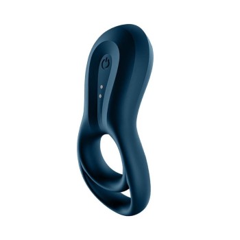 Satisfyer Epic Duo Ring Vibrator - Navy Blue