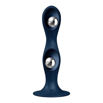 Satisfyer Double Ball-R Dildo - Dark Blue