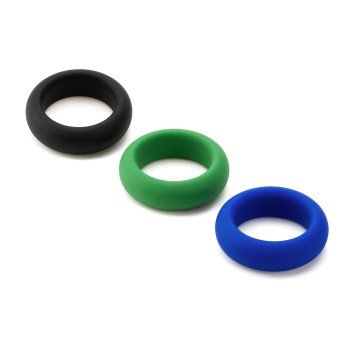 Je Joue Silicone Cock Ring Trio - 3 Stretch Levels