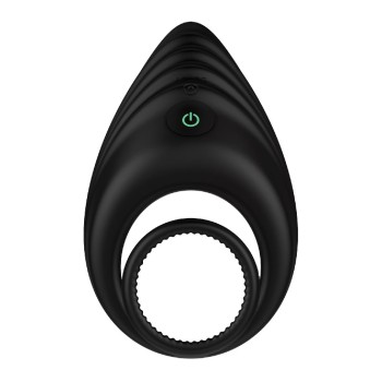 Nexus Enhance Vibro Ring w Ball Stretcher - Black