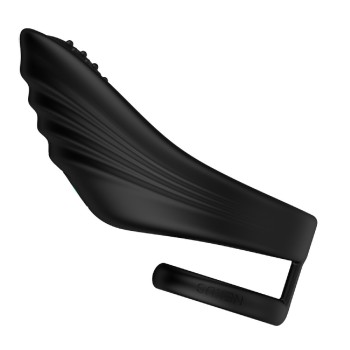 Nexus Enhance Vibro Ring w Ball Stretcher - Black