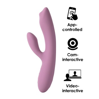 SVAKOM Trysta Neo Interactive Rabbit Vibrator - Romantic Rose