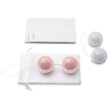 Lelo Luna Mini Kegel Balls - Petal Pink/Powder Blue