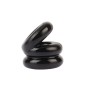 Chisa Dual Pleasure Plus Ring - Black