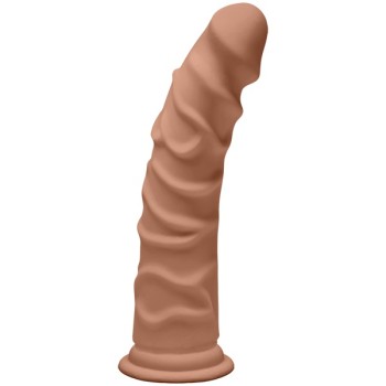 Doc Johnson 8" Ragin D Realistic Dildo - Caramel