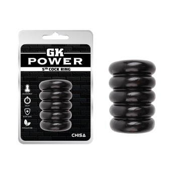 Chisa 5th Cock Ring - Black