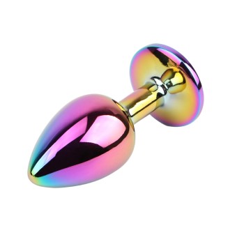 Chisa Jewelled Butt Plug - Rainbow