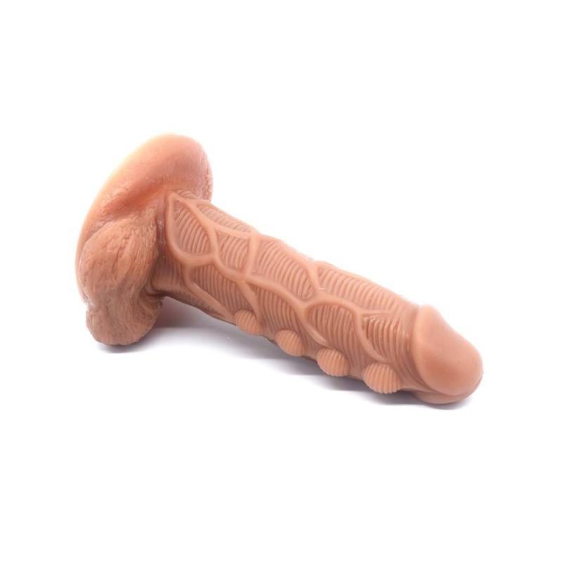FAAK Bumpy Dual Layer Dildo - Skin