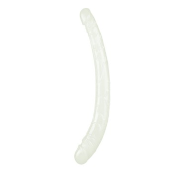 Lovetoy 14" Lumino Play Double Dildo - Clear