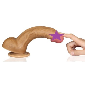Lovetoy 8" Dual Layered Nature Cock - Flesh