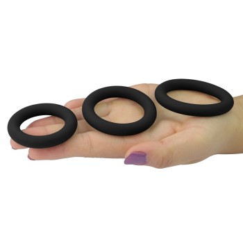 Lovetoy Power Plus Snug Rings - Black