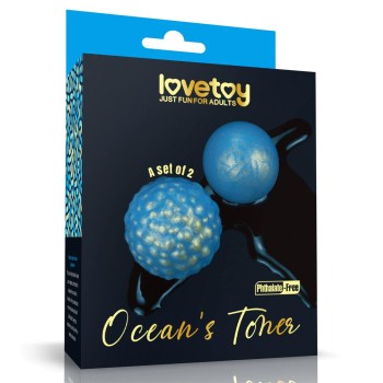 Lovetoy Ocean's Toner Kegel Egg Set - Blue