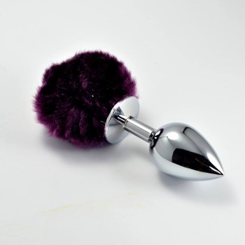 Lovetoy Pompon Metal Plug S - Purple