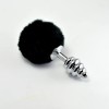 Lovetoy Spiral Pompon Metal Plug - Black