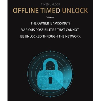 QIUI APP Controlled Chastity Device L - Black