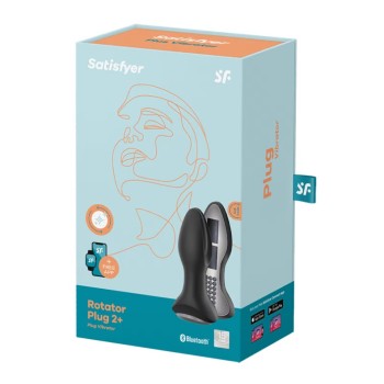 Satisfyer Rotator Vibro Plug 2 Plus - Black