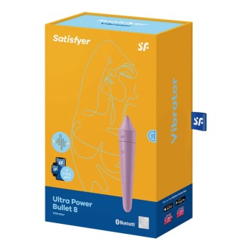 Satisfyer Ultra Power Bullet 8 App - Lilac
