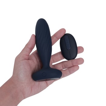 SVAKOM Jordan APP Thrusting Anal Vibrator - Navy Blue