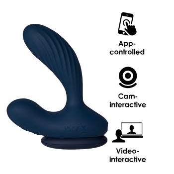SVAKOM Vick Neo 2 Interactive Heating Prostate Vibrator - Navy Blue