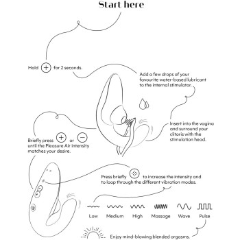 Womanizer Blend Air Rabbit Vibrator - Pink