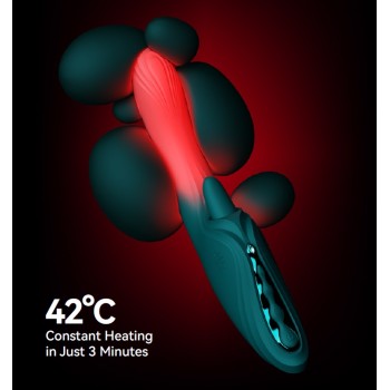 Zalo Ares APP Heating Vibrator - Obsidian Black