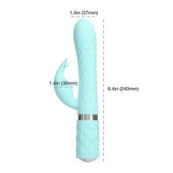Pillow Talk Lively Rabbit Vibrator - Teal