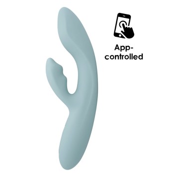 SVAKOM Chika APP Rabbit Vibrator - Turquoise Grey