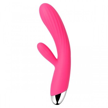 SVAKOM Angel Heating Rabbit Vibrator - Plum Red