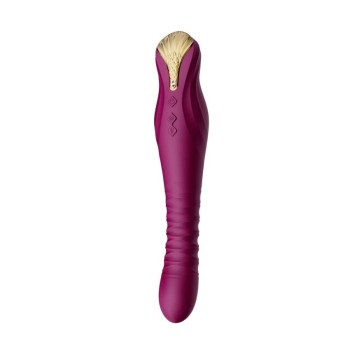 Zalo King APP Thrusting Vibrator - Velvet Purple
