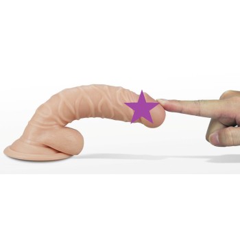 Lovetoy 7.5" Real Extreme Vibrating Dildo - Flesh