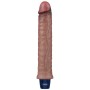 Lovetoy 9.5" Real Softee Vibro Dildo - Brown