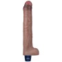Lovetoy 10.5" Real Softee Vibro Dildo - Brown