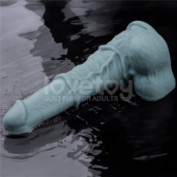 Lovetoy 11" Thrusting Vibro Dildo - Blue