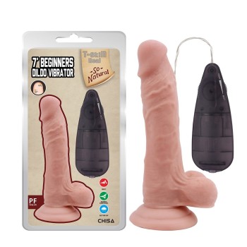 Chisa 7" Beginners Vibro Dildo - Skin