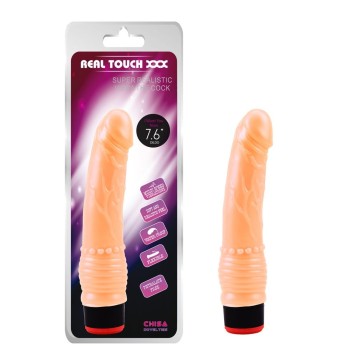 Chisa 7.6″ Vibe Cock TPE- Flesh